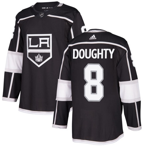 Adidas Kings #8 Drew Doughty Black Home Authentic Stitched Youth NHL Jersey - Click Image to Close